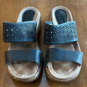 Dansko blue slides